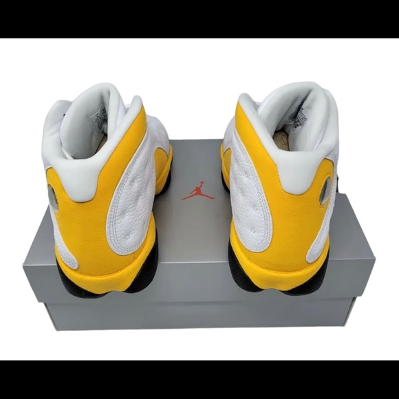 Nike Air Jordan 13 High Yellow Black White W9 - Picture 5 of 6
